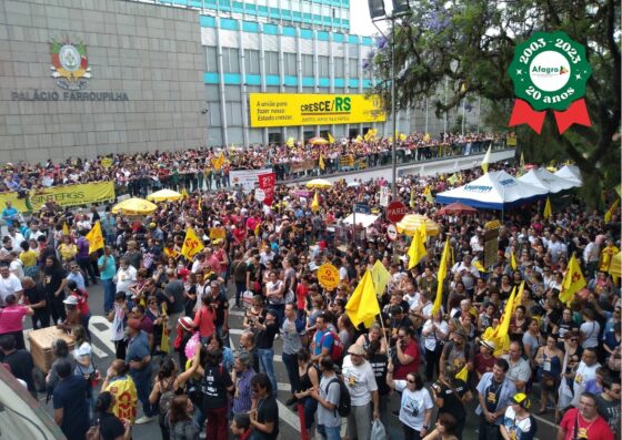 Fiscais estaduais agropecuários participaram de greve histórica no RS