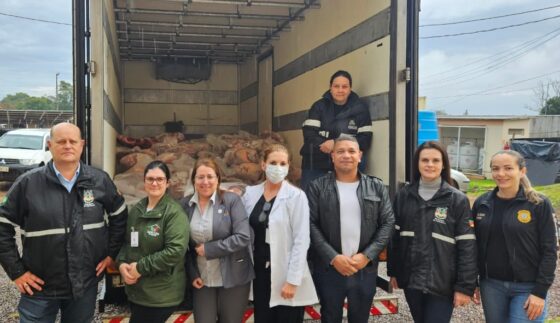 Fiscalização agropecuária doa 3,26 toneladas de carne de abate sanitário